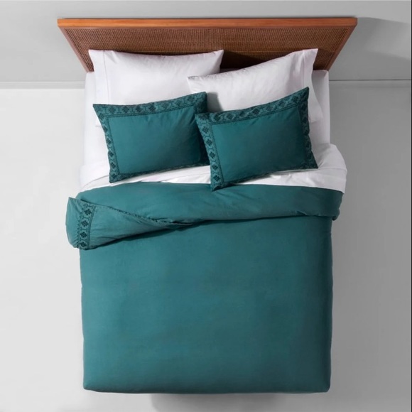 Opalhouse Bedding Teal Aztec Twin Duvet Cover Set Poshmark